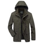 Manteau hiver homme  capuche pais grande taille casual veste chaude en molleton