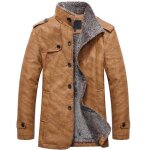 Manteau hiver plus velours veste coupe - vent Épaisse jaune - funmoon - homme Manteau hiver plus velours veste coupe - vent Épaisse jaune - funmoon - homme