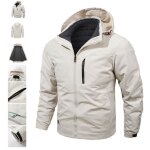 Manteau homme - doublure amovible - automne hiver - blanc Manteau homme - doublure amovible - automne hiver - blanc