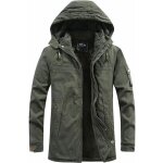 Manteau homme hiver capuche epais doublée polaire veste zippee chaude en coton couleur unie - vert militaire ... Manteau homme hiver capuche epais doublée polaire veste zippee chaude en coton couleur unie - vert militaire ...