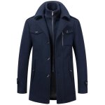 Manteau homme laine hiver chaud trench - coat classique pardessus parka caban veste fit manteaux habill ...