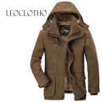 Manteau homme - leoclotho - hiver  capuche - 100% coton - lgant - coupe longue