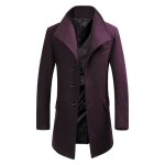 Manteau - homme - mi - long - laine - polyester - chaud
