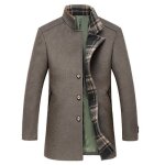 Manteau homme mi - longue cou l