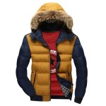 Manteau homme - marque - xs - grande taille - d�contract� - couleur bleu jaune