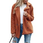 Manteau de laine gteau de mouton femmes - manteau dhiver chaud survtement ouvert avant cardigan pardessus ...