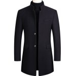 Manteau laine homme pardessus veste mi - long caban chaud automne hiver Manteau laine homme pardessus veste mi - long caban chaud automne hiver