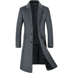 Manteau long homme en laine gris - style Élégant et chaud Manteau long homme en laine gris - style Élégant et chaud