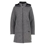 Manteau long en laine jacquard wooltech - fum mel - b. pltre - 50 femme