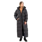 Manteau matelass� � capuche maxi - superdry - noir - femme
