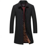 Manteau noir homme hiver en s