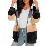 Manteau en peluche - zgeer - chaud et pais - doublure polaire - capuche - couleurs multiples