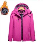 Manteau de ski femme - hugo - impermable - coupe - vent - montagne - fuchsia