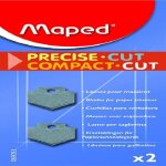 Lames droites - maped - 089093 - set de 2 - pour massicots compact cut a4 - prcision leve