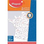 Maped lot de 2 cartes de france anti - chocs Maped lot de 2 cartes de france anti - chocs