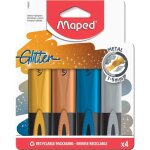 Surligneurs - maped - fluopeps glitter metal - paillettes - couleurs métallisées - pointe biseautée Surligneurs - maped - fluopeps glitter metal - paillettes - couleurs métallisées - pointe biseautée