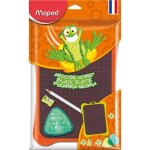 Maped ardoise double face noire + 1 crayon craie + 1 tailles - crayons + 1 bote ponge