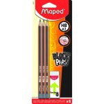 Maped - assortiment de 6 crayons graphite triangulaires + 1 gomme