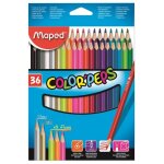 Maped - bo�te carton de 36 crayons de couleur colorpeps - mine tendre et r�sistante - assorties