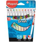 Feutres - maped - colorpeps brush - 10 couleurs - pointe moyenne bloqu�e - ultra lavable