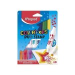 Maped - feutres duo stamp colorpeps - 8 feutres tampons - 1 pointe tampon + 1 pointe feutre - conforme ... Maped - feutres duo stamp colorpeps - 8 feutres tampons - 1 pointe tampon + 1 pointe feutre - conforme ...