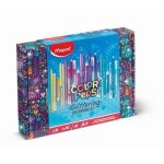 Kit de coloriage - maped - scintillant - 8 feutres  paillettes - 10 crayons de couleur - 5 tubes de ...