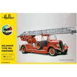 Maquette camion - heller - delahaye type 103 pompiers - 1:24 - inclus colle pinceau peintures
