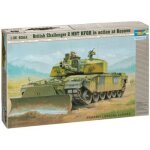 Maquette char britannique challenger 2 mbt kfor trumpeter 1:35