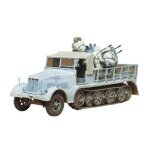 Maquette militaire 1 / 35 - tamiya - ju n�50 allemagne 8 t half - track quadruple flak