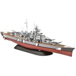 Maquette navire de guerre bismarck - revell - 800 pices - gris
