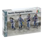 Maquette en plastique - italeri - infanterie austro - hongroise (1�re guerre mondiale) - 4 figurines ...