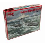 Maquette de sous - marin allemand de la seconde guerre mondiale - icm - u - boat type iib - 1 / 144 - ...