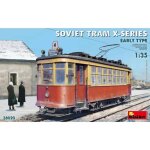 Maquette train maquette soviet tram x - series. early type miniart38020 1:35 maquette char promo