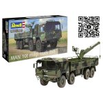 Maquette v�hicule militaire - revell - man 10t milgl truck 8x8 - 245 pi�ces - �chelle 1:35 - vert