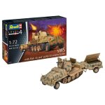 Maquette vhicule militaire : sws mit flak - aufbau als sfl. mit 37cm flak 43