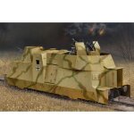 Maquette v�hicule militaire : wagon blind� allemand bp42 avec canon et flak