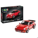 Maquette voiture - revell - porsche 911 turbo 50th anniversary - 86 pi�ces - �chelle 1:24 - noir