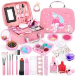 Maquillage enfant jouet filles 20 pcs malette maquillage et bracelet rose ensemble de maquillage jouet ...