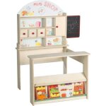Marchande en bois - roba - minishop - comptoir et tableau -  partir de 3 ans