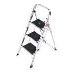 Marche pied 3 marches pliable antid�rapant en aluminium hailo k30