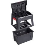 Marchepied 3 en 1 meister - charge max 150kg - plastique noir