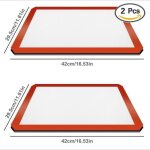 Margueras 2pcs tapis feuille de cuisson réutilisable antiadhésif silicone fibre de verre pour barbecue ... Margueras 2pcs tapis feuille de cuisson réutilisable antiadhésif silicone fibre de verre pour barbecue ...