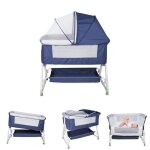 Marin berceau cododo avec un matelas de langer pour b�b� 3 en 1 lit de chevet berceau � bascule et lit ...