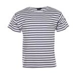 Marinire theviec manches courtes - armor lux - blanc - coupe droite - manches courtes - homme