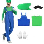 Mario costume homme femme classique frres dguisement adulte - vert