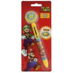 Stylo � bille - nintendo - super mario burst multicolore - pointe moyenne - non rechargeable - non effa�able ...