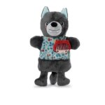 Marionnette � main loup louis - lilliputiens - pour enfant d�s la naissance - gris