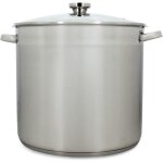 Marmite avec couvercle - menastyl - 4615451 - en acier inoxydable - 17 litres - 32 cm - tous feux dont ...