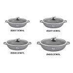 Marmites / faitouts plats revêtement antiadhésif 5l gris Marmites / faitouts plats revêtement antiadhésif 5l gris