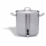 Marmite traiteur avec couvercle et robinet 28  45 cm - pujadas - l1 - l1 - p1 - h1 - inox